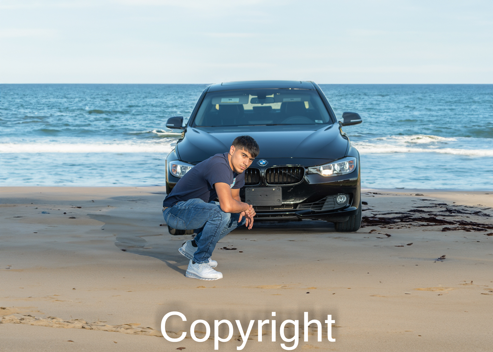 033 car at beach